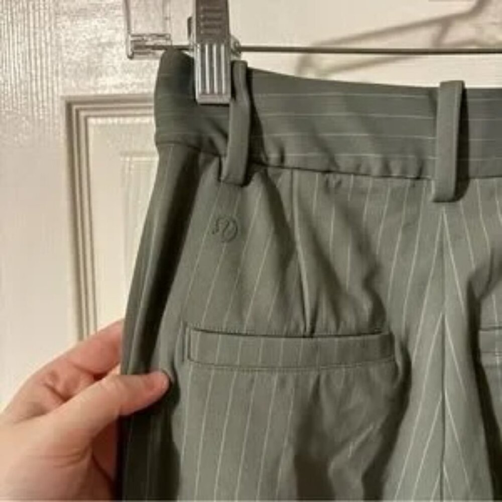 lululemon athletica Pinstripe Gray High-Rise Trousers